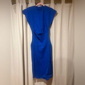 Royal blue Zara midi dress - size M